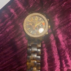 Micheal Kors Gold Tortoise Watch